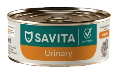 SAVITA vet Urinary S/O консервы для взрослых собак при мочекаменной болезни с индейкой