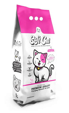 Купить soft cat комкующийся бентонитовый наполнитель для кошек с ароматом детской присыпки