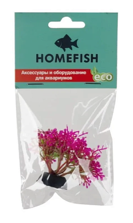 Купить homefish Риччия розовая растение для аквариума пластиковое с грузом