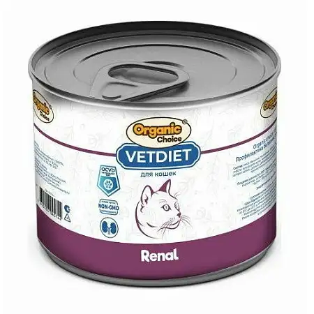 Купить organic Сhoice vet renal консервы для взрослых кошек профилактика болезней почек