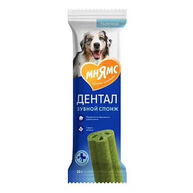 Мнямс DENTAL лакомство для собак Зубные спонжи с эвкалиптом