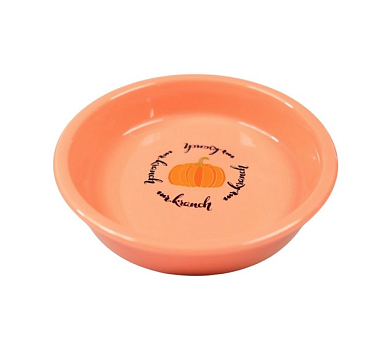 Mr.Kranch миска керамическая для кошек, Тыква персиковая