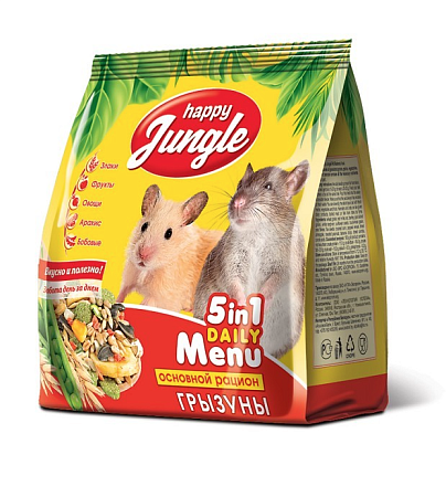 Купить happy jungle Сухой корм для грызунов