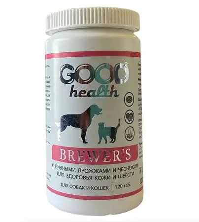 Купить good dog health мультивитаминный комплекс для кошек и собак с пивными дрожжами и чесноком для здоровья коши и шерсти