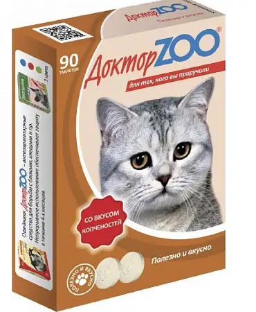 Купить ДОКТОР zoo Мультивитаминное лакомство для кошек (копченности)