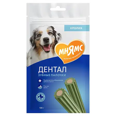 Купить Мнямс dental лакомство для собак Зубные палочки с хлорофиллом