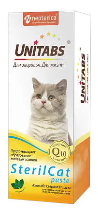 Купить neoterica Витаминно-минеральная паста для кастрированных котов и стерилизованных кошек unitabs sterilcat