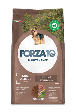 Forza10 Maintenance Dog Adult Small/Medium сухой корм для взрослых собак мелких пород, ягненок с рисом