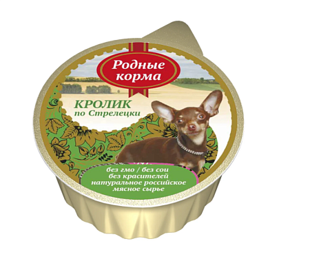 Купить Родные корма влажный корм для собак, кролик по-стрелецки (ламистер)