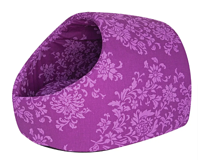 ZOOexpress лежанка-домик «Ассорти пещера» для кошек и собак мебельная ткань, розовая