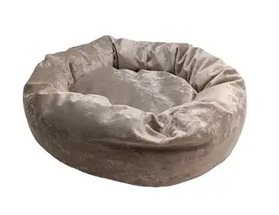HOMEPET Plush лежак ватрушка латте для собак и кошек