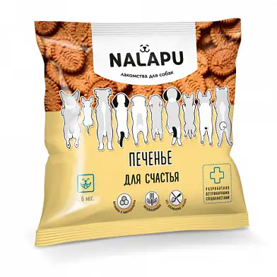 NALAPU Лакомство для собак Печенье для счастья