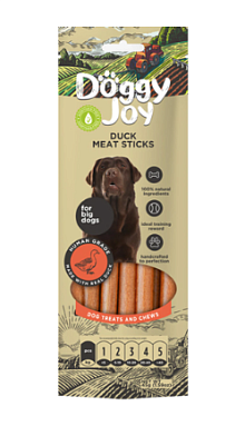 DOGGY JOY лакомство для собак крупных пород, мясные колбаски из утки