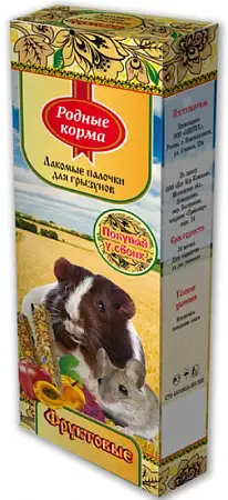 Купить Родные корма лакомство зерновая палочка для грызунов с фруктами