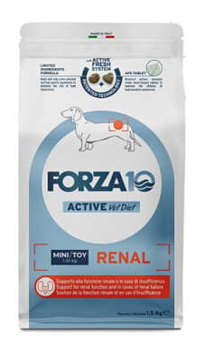Forza10 Active VetDiet RENAL mini/toy сухой диетический корм для взрослых собак мелких пород, при хронической почечной недостаточности
