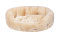 Yami-Yami лежак овальный пухлый  с подушкой для собак и кошек бежевый