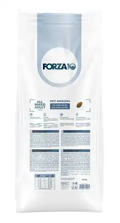 Купить forza10 best breeders all breed adult сухой корм для взрослых собак всех пород, богатый рыбой и рисом