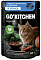 GO'KITCHEN Sterilised GRAIN FREE Беззерновой влажный корм для стерилизованных кошек: лосось и белая рыба с овощами в соусе (пауч)