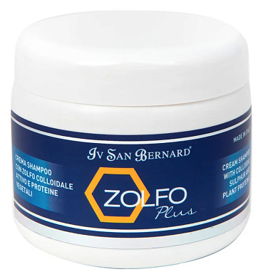 Iv San Bernard Mineral Zolfo Plus Крем-шампунь с коллоидной серой и растительными белками для собак и кошек