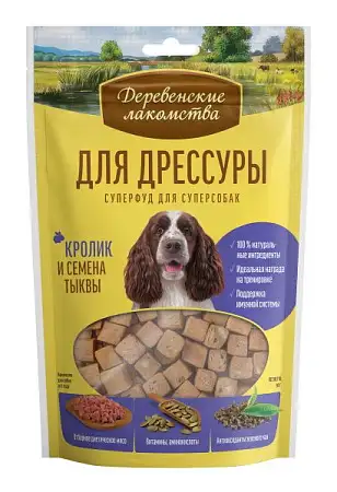 Купить Деревенские лакомства лакомство для собак СУПЕРФУД, Кролик и семена тыквы