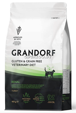 Grandorf Veterinary Diet Cat Renal полнорационный диетический сухой корм для кошек, для поддержки функции почек при ХБН