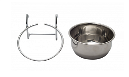 Купить Каскад Миска из нержавеющей стали на крючках для грызунов