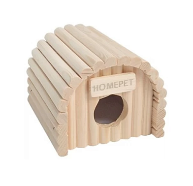 Homepet домик для грызунов ракушка деревянный