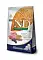 Farmina N&D Ancestral Grain Dog Lamb Blueberry Puppy Medium & Maxi сухой низкозерновой корм для щенков средних и крупных пород, беременных и кормящих собак с ягненком и черникой