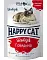Happy cat влажный корм для стерилизованных кошек, говядина кусочки в соусе (пауч)