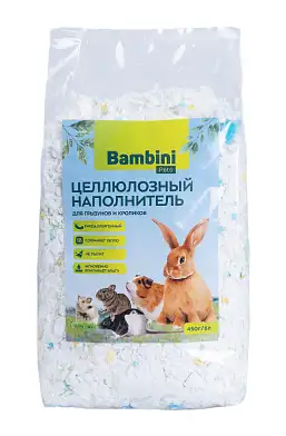 Bambini Pets Целлюлозный наполнитель для грызунов и кроликов