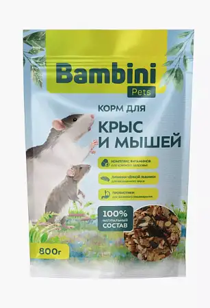 Купить bambini pets Сухой корм для крыс и мышей
