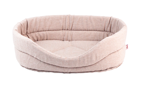 Купить zooexpress nord №6 Лежанка для кошек и собак овальная, бежевая