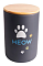 Mr.Kranch MEOW бокс керамический для хранения корма для кошек, черный