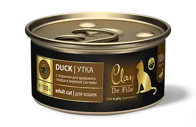 Clan de file консервы для кошек (утка)