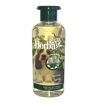 Купить herba vitae шампунь дегтярный для собак и кошек