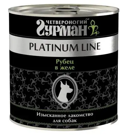 Купить Четвероногий Гурман platinum line консервы для взрослых собак всех пород, с рубцом в желе