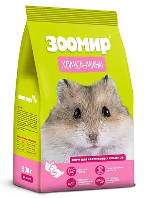 ЗООМИР "Хомка-МИНИ" Сухой корм для карликовых хомяков