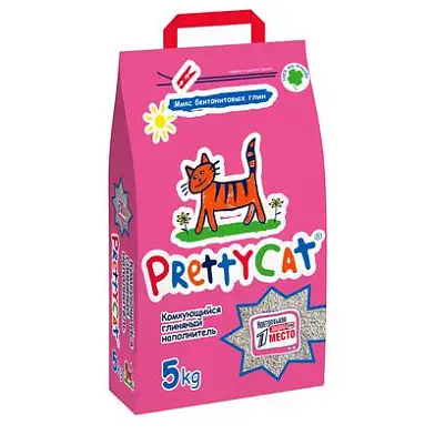 Pretty Cat комкующися наполнитель для кошек euro mix double effect