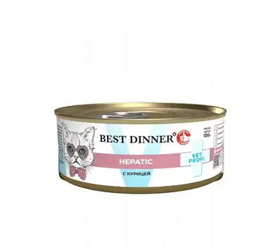 Best Dinner Vet Profi Hepatic консервы для кошек с курицей