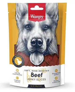 Wanpy Dog Лакомство для собак соломка из вяленой говядины
