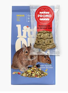 Little One Сухой корм для дегу + Колокольчик в подарок