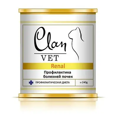 Clan VET RENAL консервы для кошек при заболевании почек