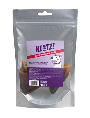 KLATZ! лакомство для взрослых собак всех пород "Копыто говяжье" мини