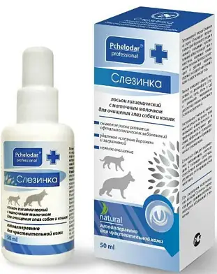 Pchelodar Слезинка глазной лосьон с маточным молоком для собак и кошек