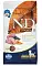 Farmina N&D Dog Brown Lamb, Spirulina & Carrot Adult Mini сухой корм для взрослых собак мелких пород, с ягненком и морковью