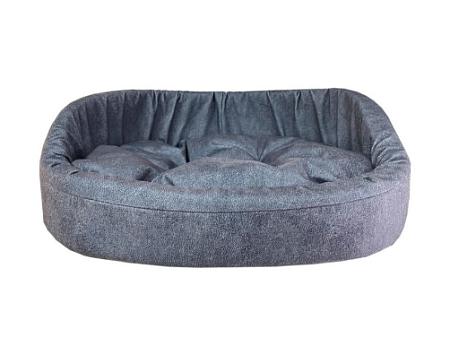 Купить homepet Микровелюр leather диванчик для кошек и собак, пыльно-голубой