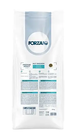 Купить forza10 best breeders medium adult сухой корм для взрослых собак средних пород, богатый рыбой
