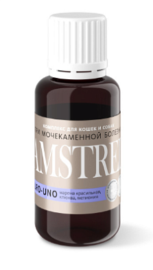 Amstrel URO-UNO комплекс для профилактики мочекаменной болезни для собак и кошек