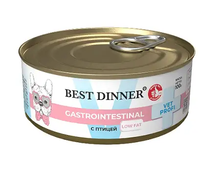 Купить best dinner vet profi gastrointestinal low fat консервы для собак с птицей