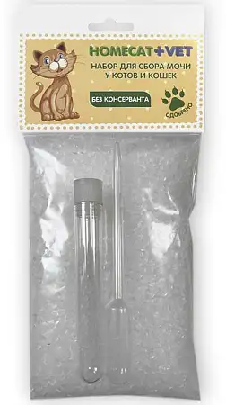 Купить homecat vet набор для сбора мочи у котов и кошек без консерванта